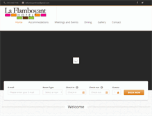 Tablet Screenshot of laflamboyanthotel.dm